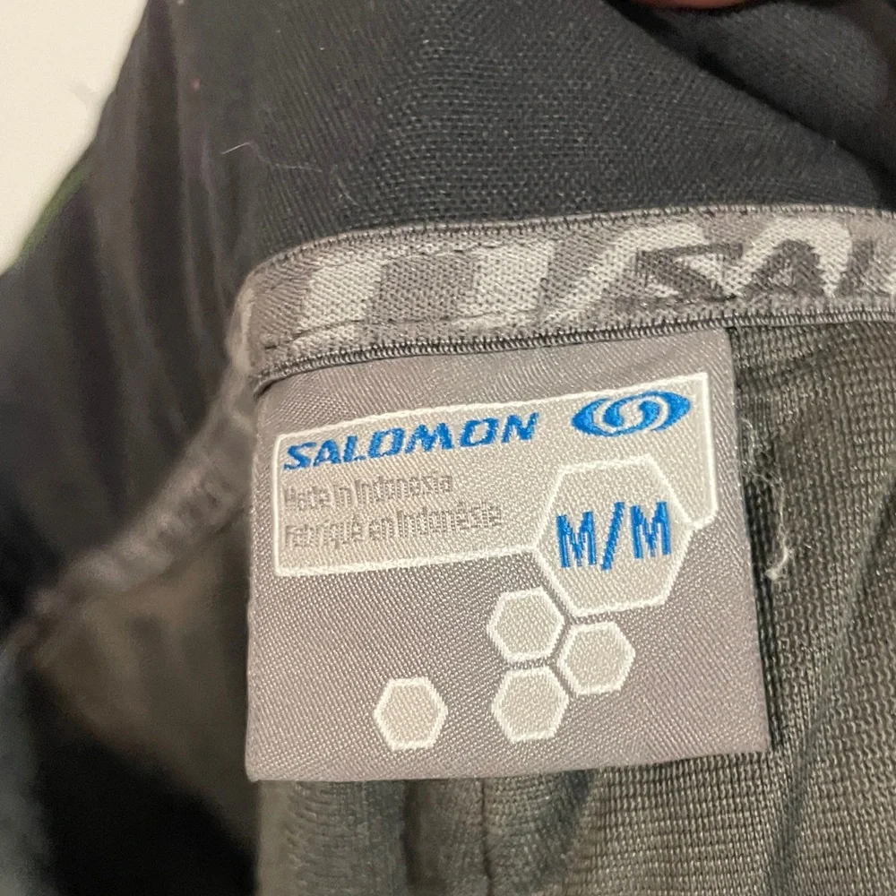 Salomon Men's Black Cargo ski snow Pants - Picture 2 of 4